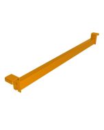 Tiefenträger - Typ 604015, Länge 1008 mm für Regaltiefe 1100 mm, Holmbreite 40 mm, Anschweißmaß 44 mm zum Einlegen von Böden, hellorange - RAL 2008