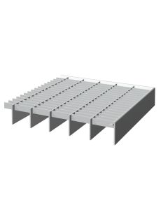 Gitterrost ohne Rutschhemmung, B1100xT1000 mm, Tragstab 30/2 mm, 30 x 10 mm Maschenteilung, feuerverzinkt