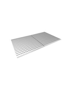 Palettenregal Zusatzebene mit Gitterrost, Breite 1825 mm, Tiefe 1100 mm, 2 Palettenplätze, 1000 kg/m² Traglast Regalauflage