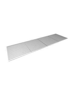 Palettenregal Zusatzebene mit Gitterrost, Breite 3600 mm, Tiefe 1100 mm, 4 Palettenplätze, 500 kg/m² Traglast Regalauflage