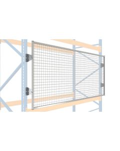 Drahtgitter-Rückwand inkl. Befestigung (Überstand 120 / 150 mm), Höhe 900 mm, Breite 3600 mm, RAL 7037 staubgrau