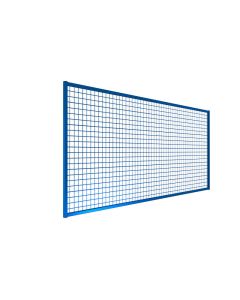 Drahtgitter-Rückwand ohne Befestigung, Höhe 1200 mm, Breite 3600 mm, RAL 5019 capriblau