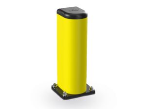 Poller GRD 150, Höhe 800 mm, Breite 150 mm, RAL 1018 hellgelb / RAL 7040 grau