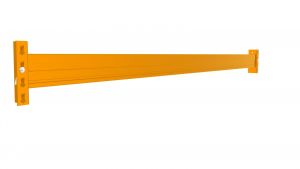 Palettenregal Traverse inkl. Sicherungsstifte - CC 1104015 A, Höhe 110 mm, Breite 2300 mm, Tiefe 40 mm, hellorange - RAL 2008