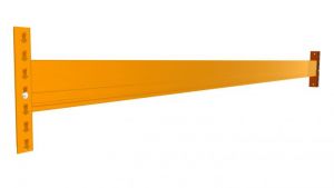 Palettenregal Traverse inkl. Sicherungsstifte - CC 1505015 A, Höhe 150 mm, Breite 3300 mm, Tiefe 50 mm, hellorange - RAL 2008