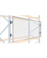 Drahtgitter-Rückwand inkl. Befestigung (Überstand 120 / 150 mm), Höhe 900 mm, Breite 3600 mm, RAL 7037 staubgrau